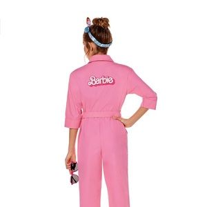 Kids Pink Power Jumpsuit - Barbie the Movie (size small, runs big!)